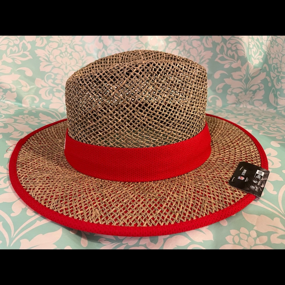 Mens new era Tampa Bay Buccaneers straw hat sz One sz fits most - Picture 5 of 8